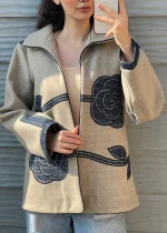 کت گلدوزی آستردار